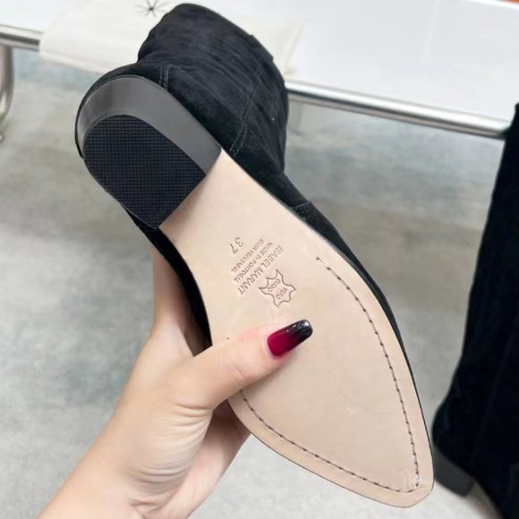 Isabel Marant Denzy Suede pointed western boots - Picture 8 of 9